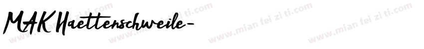 MAK Haettenschweile字体转换